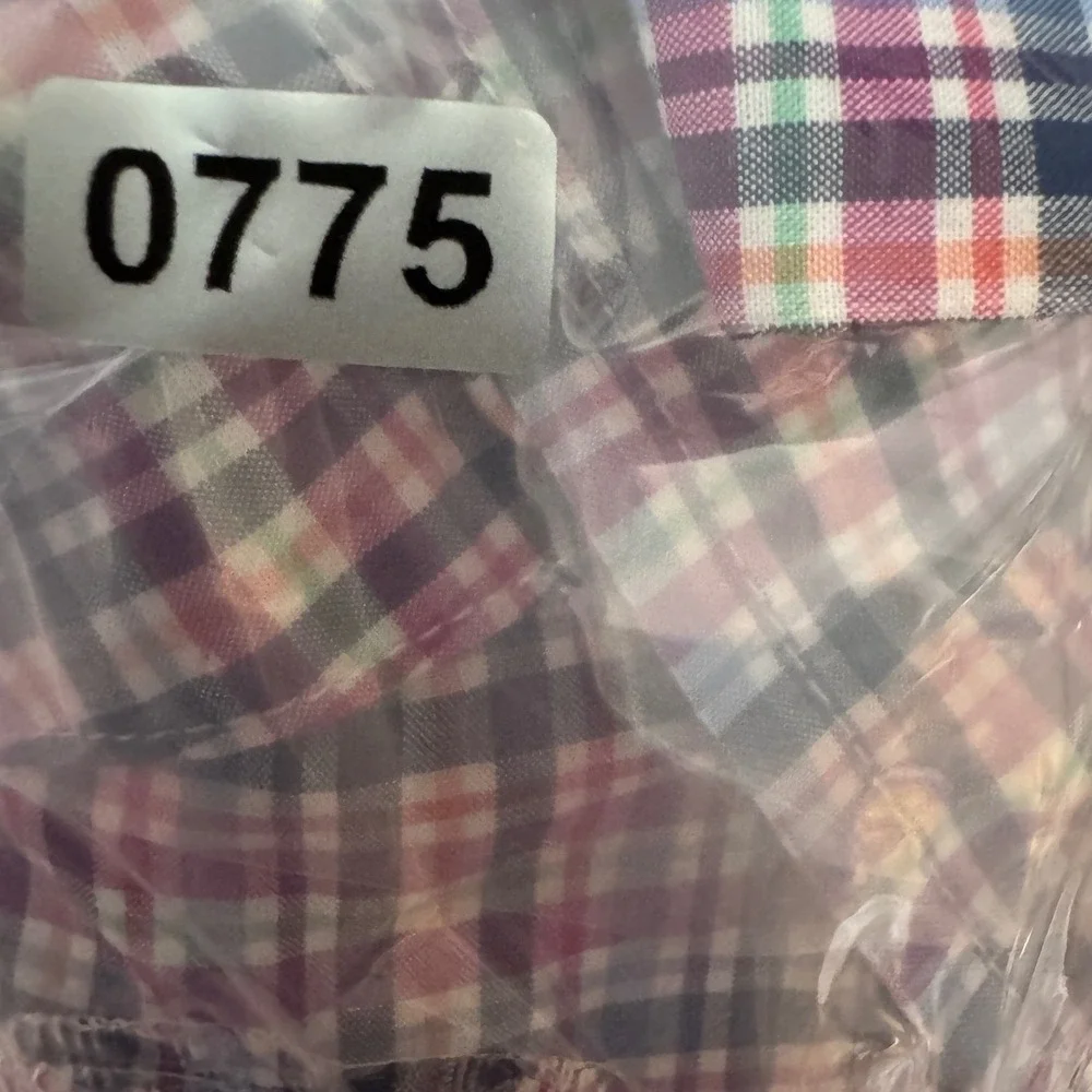Ralph Lauren Boys Plaid Button Down Shirt L 14-16 Multi Color Long Sleeve Cotton